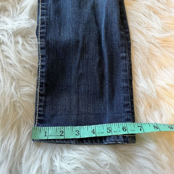 BKE Jeans Womens Size 27 30x27 Blue Dark Wash Addison Crop Denim Bootcut Y2K - Picture 11 of 11